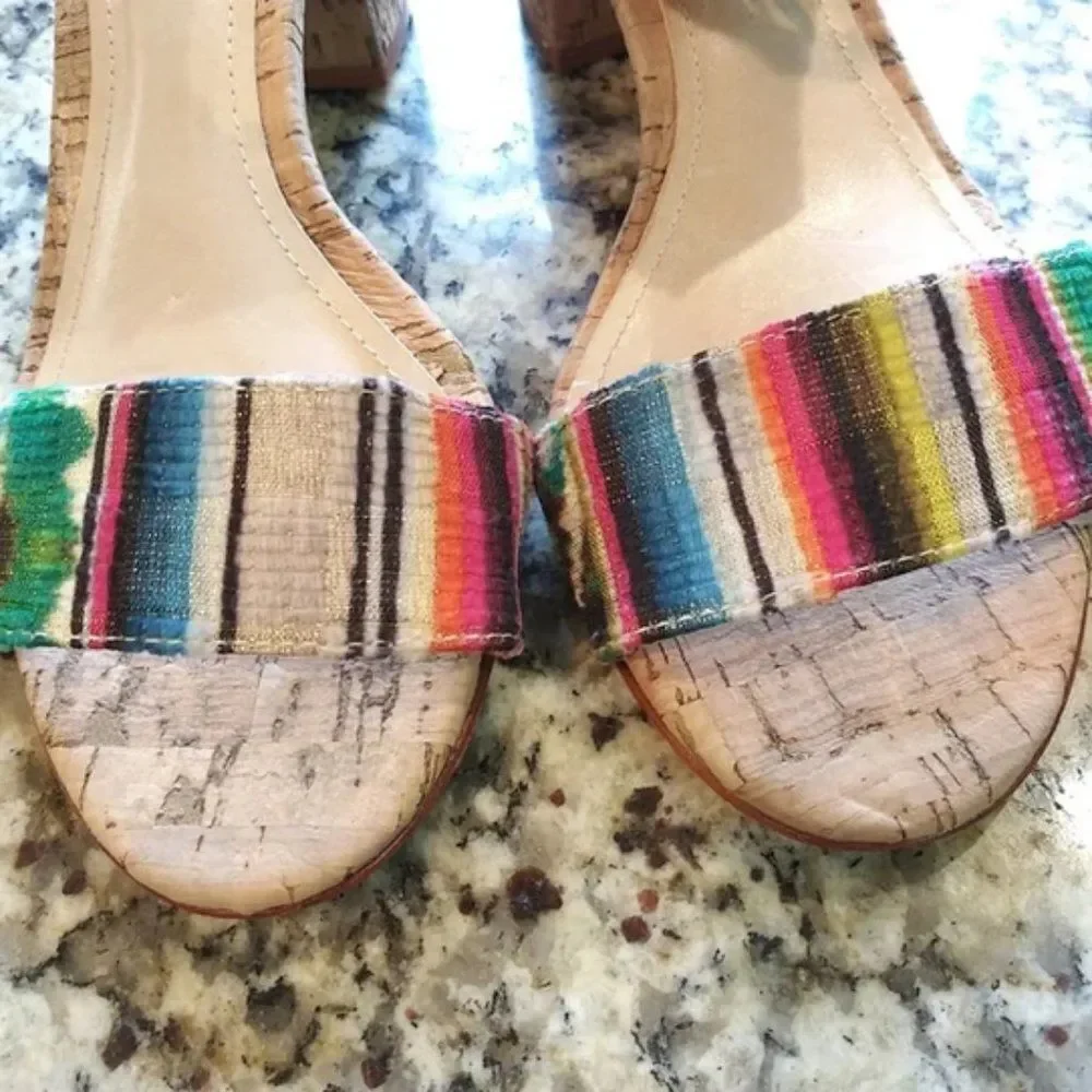 Schutz Rainbow Block Heel